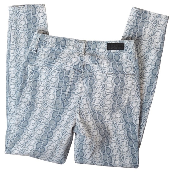 Nicole Miller New York Soho Python-Print High-Rise Skinny Jeans NWOT, Size 4 - Picture 6 of 8